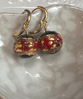 Murano Glass Beads & Gold Fill Earrings — photo 3