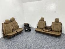 2020 Ram 1500 Pickup Longhorn Laramie Front Rear Leather Seats Console  689130