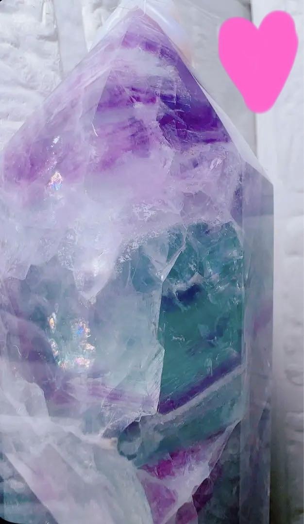 Natural Blue Fluorite Tower Crystal Healing Stone