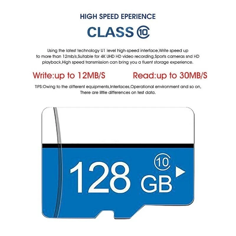 Carte Micro-SD Micr Sd SDXC/SDHC Classe 10 Adaptateur+Lecteur Memoire OFFERT - Photo 4/4