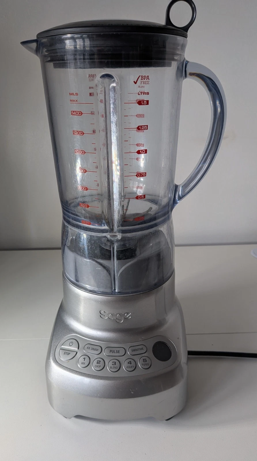 Sage Kinetic Control Silver Food Blender BBL605UK 1.5 Litres Tested & Working
Opens in a new window 