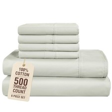 Casa Platino 100 Cotton Sheets Queen 500 Thread Count Silky Buttery Soft Sateen
