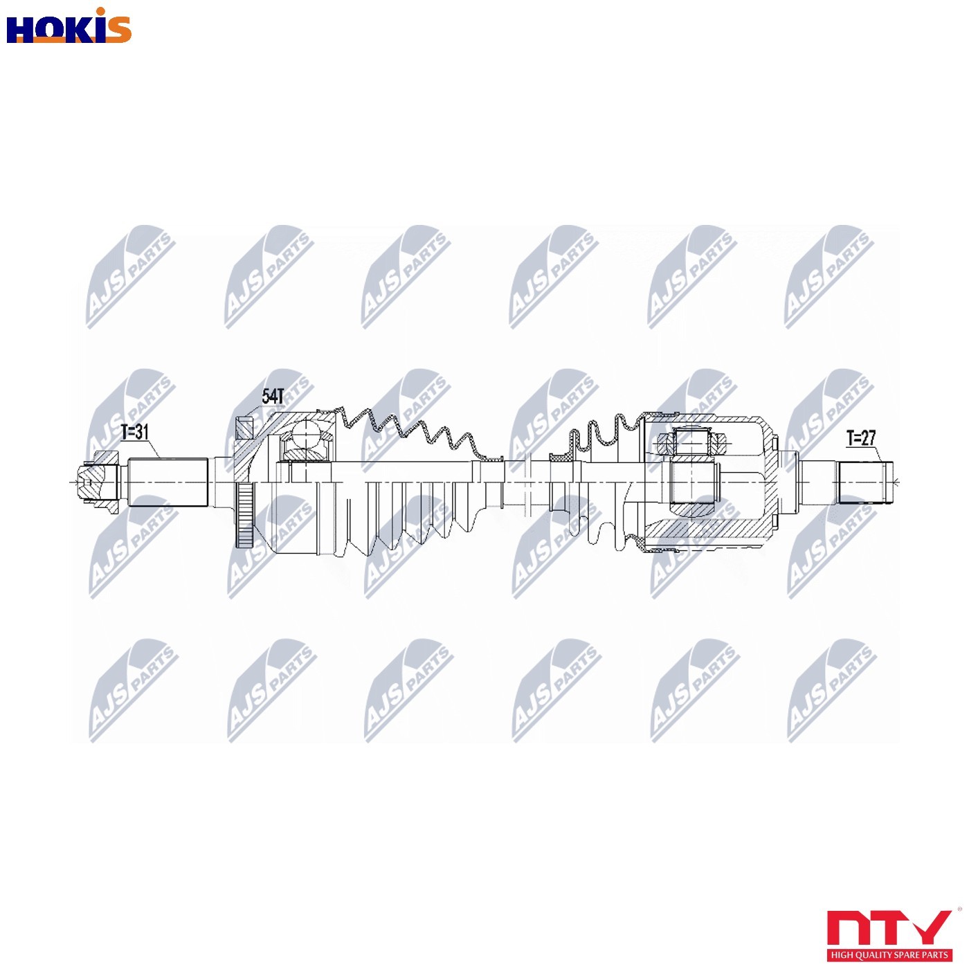 N.T.Y. NPW-KA-360.NTY Drive Shaft for KIA - Image 7