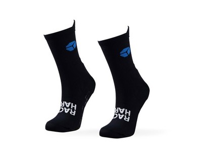 Cube Controls G+ Sim Racing Socks, Black - Small (Gel Pad On Heel, PVC Grip)