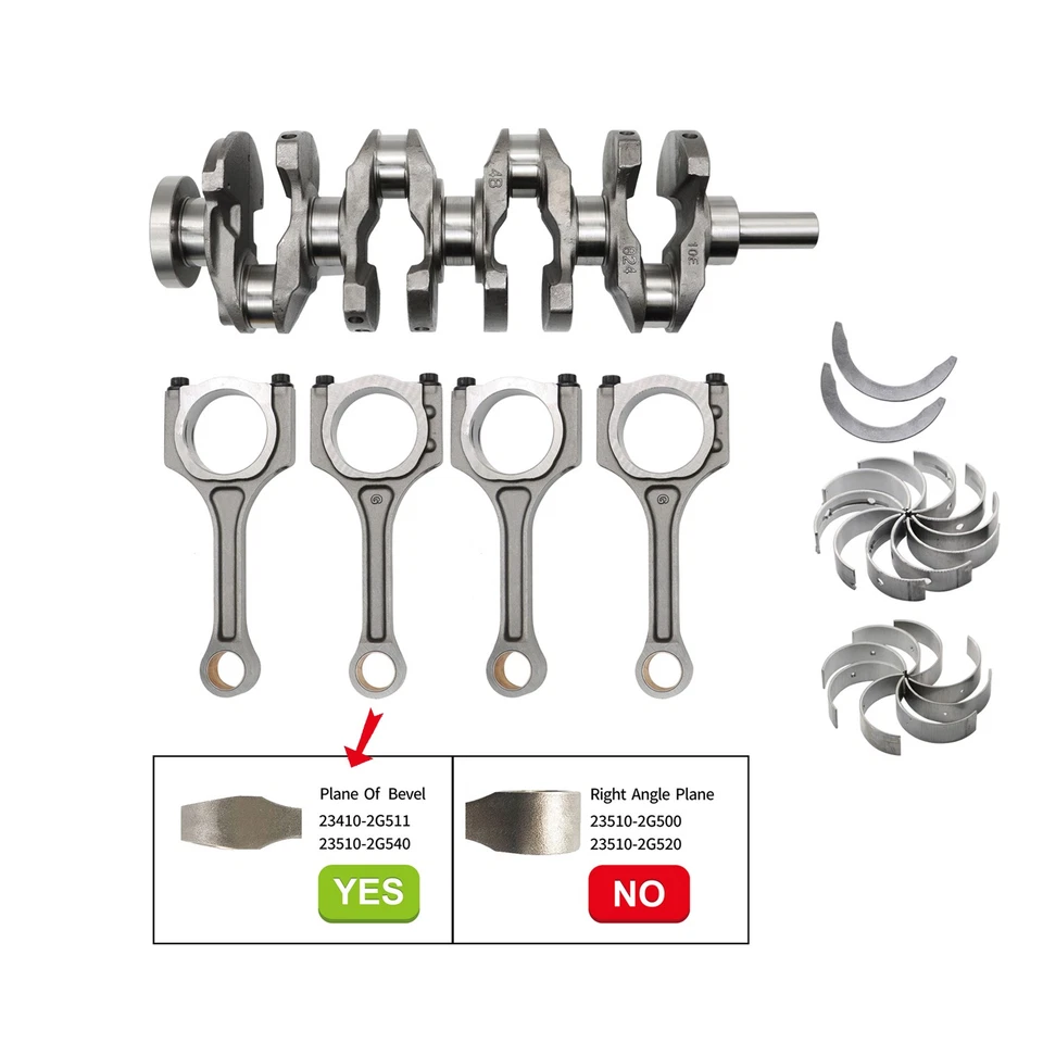 FIt for Hyundai Sonata/Santa Fe Kia Optima 2.4L Engine Crankshaft Connecting Rod - Imagen 2 de 4