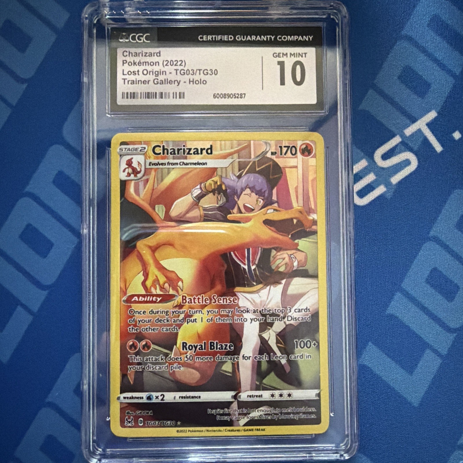 CGC 10 GEM MINT!!! Charizard TG03/TG30 Lost Origin Trainer Gallery Holo