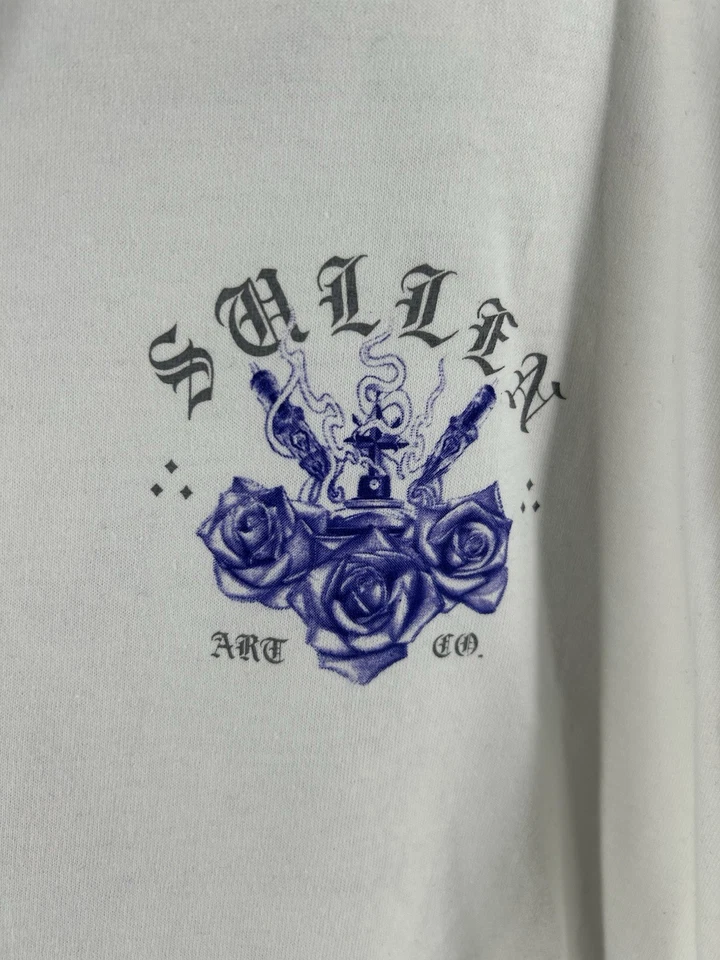 Camiseta Chicana Sullen Lowbo Estándar Blanca Tatuaje Hombre’s 2XL Nueva Foto 3 de 4