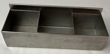 Heavy Duty Stainless Steel Condiment Holder 3-Compartment Restaurant