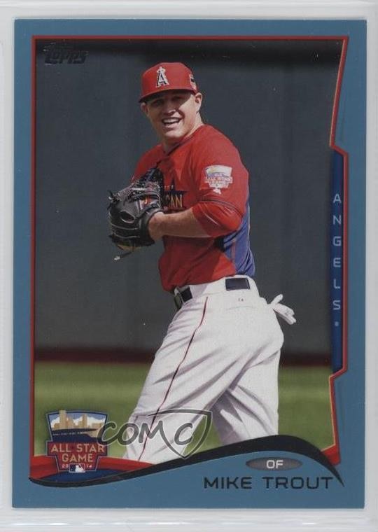 2014 Topps Update All-Star Wal-Mart Blue Mike Trout #US-54 6ns