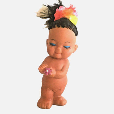 Vintage Rubber Hawaiian Hula Girl Doll Aloha 5  Doll Nude