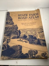 Vintage 1942 State Farm Road Atlas United States Canada Mexico LG17