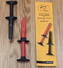 Genuine Fluke AC220  SureGrip Red and Black Crocodile Alligator Clip