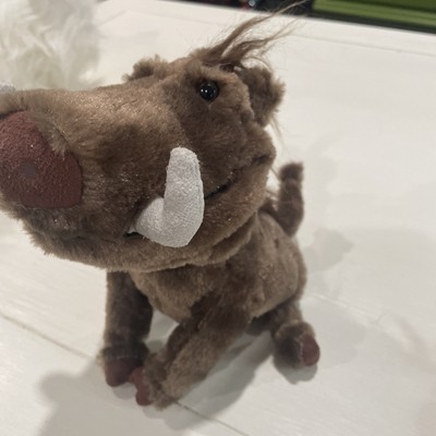 The Lion King Movie Talking Pumbaa Plush Stuffed Animal Disney Pumba Sound