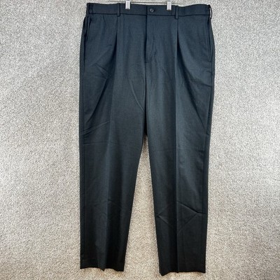 NWT Men's Dress Pants Size 40 X 32 Charcoal Relaxed Single Pleat Full Leg
