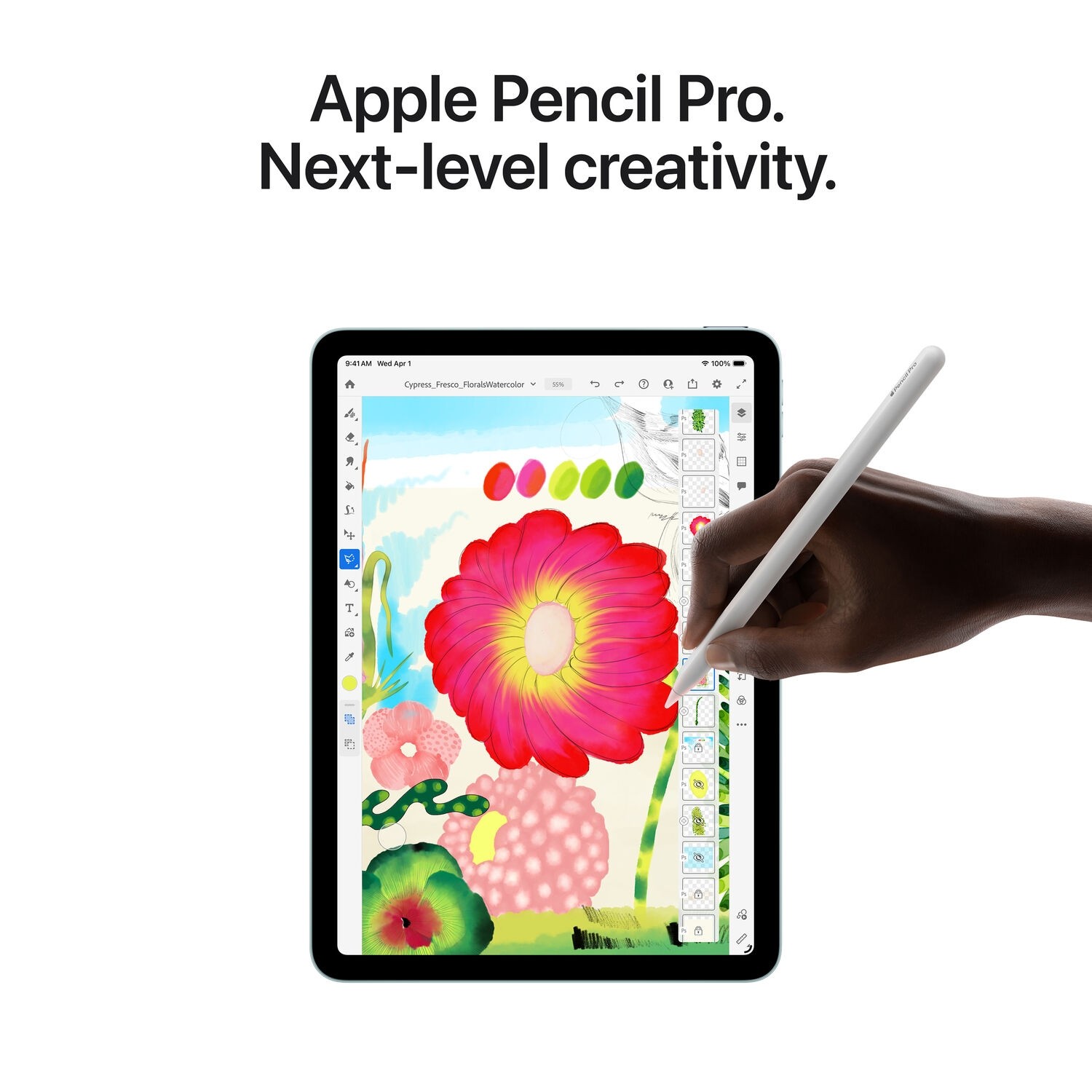 Apple - iPad Air de 11 pulgadas con chip M4 Wi-Fi 128GB - Púrpura MH344LL/A, imagen 5