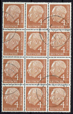 1954 BRD 12er Einheit Mi.Nr. 178 gestempelt