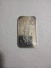 Vtg 1975 Crabtree Mint Paradise California .999 Silver Troy Ounce Good Luck
