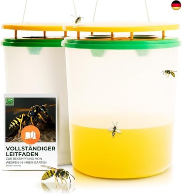 Mice&Co 2 Profi Wespenfallen, Wespenschutz ? Große Fallen ohne Gift ? Asiatische