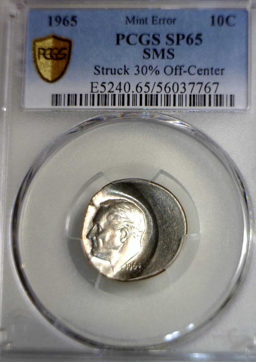 Roosevelt Dime 1965 US Coin Errors for sale | eBay