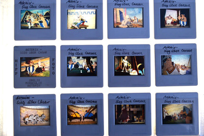 D297 15x Dias/Movie Slides ASTERIX SIEG ÜBER CAESAR