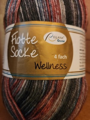 Sock Yarn Wellness  Mulesing-Free Rellana Flotte Socke 1625 Washable Wool 