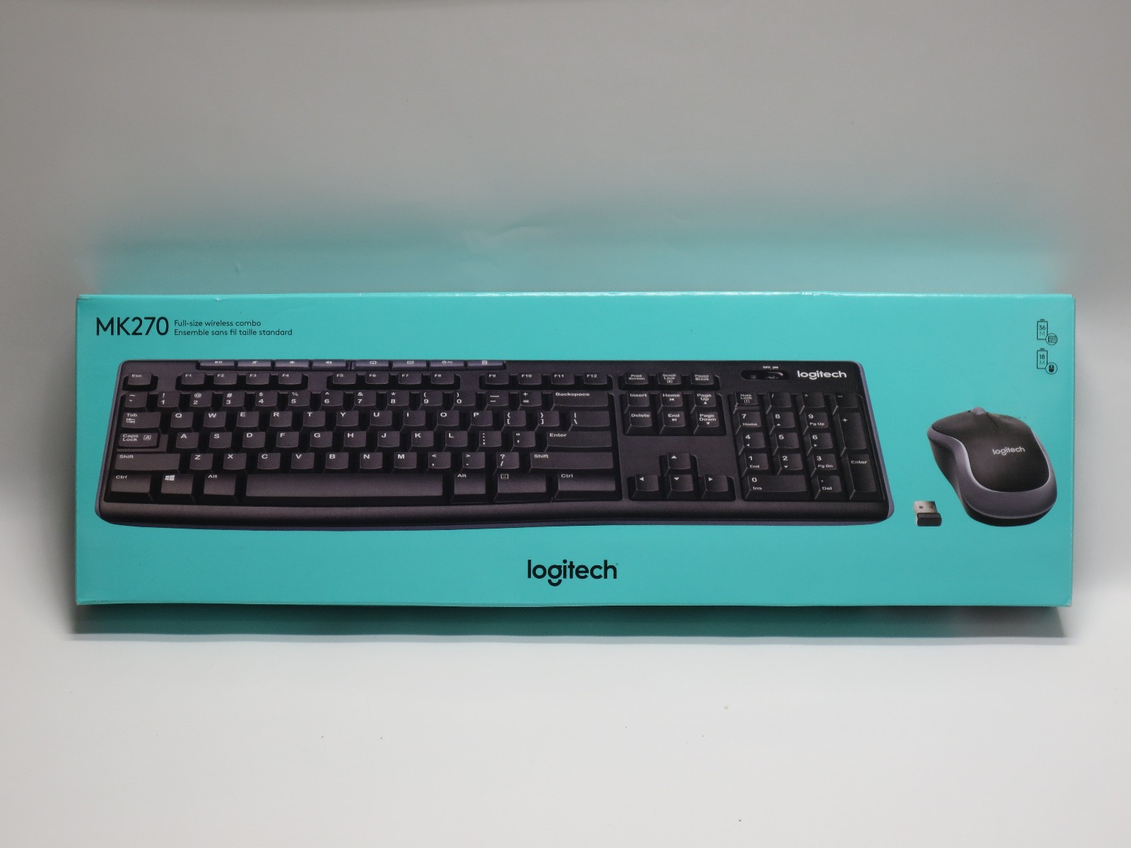 Logitech MK270 Wireless Keyboard and Mouse Combo Kit - New S