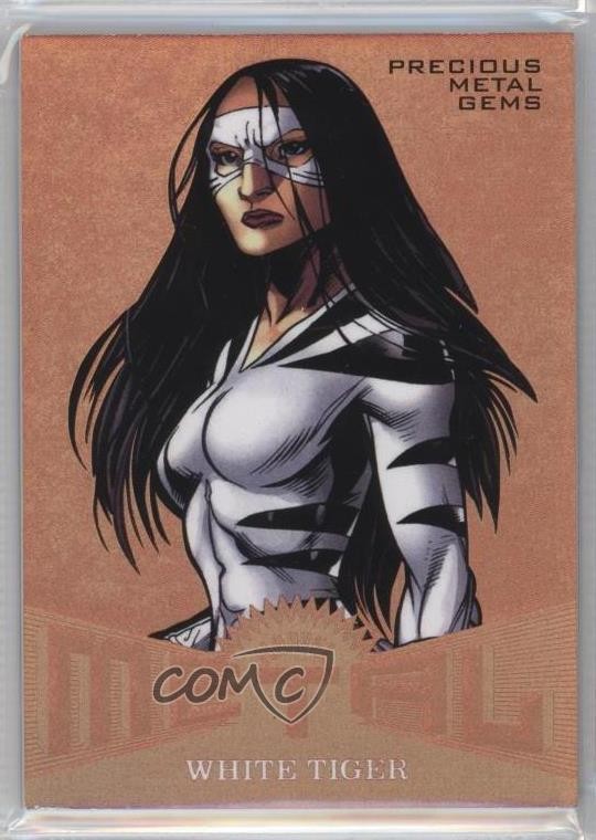 2017 Fleer Ultra Marvel Spider-Man Metal PMG Bronze /199 White Tiger #MM27 0kq6