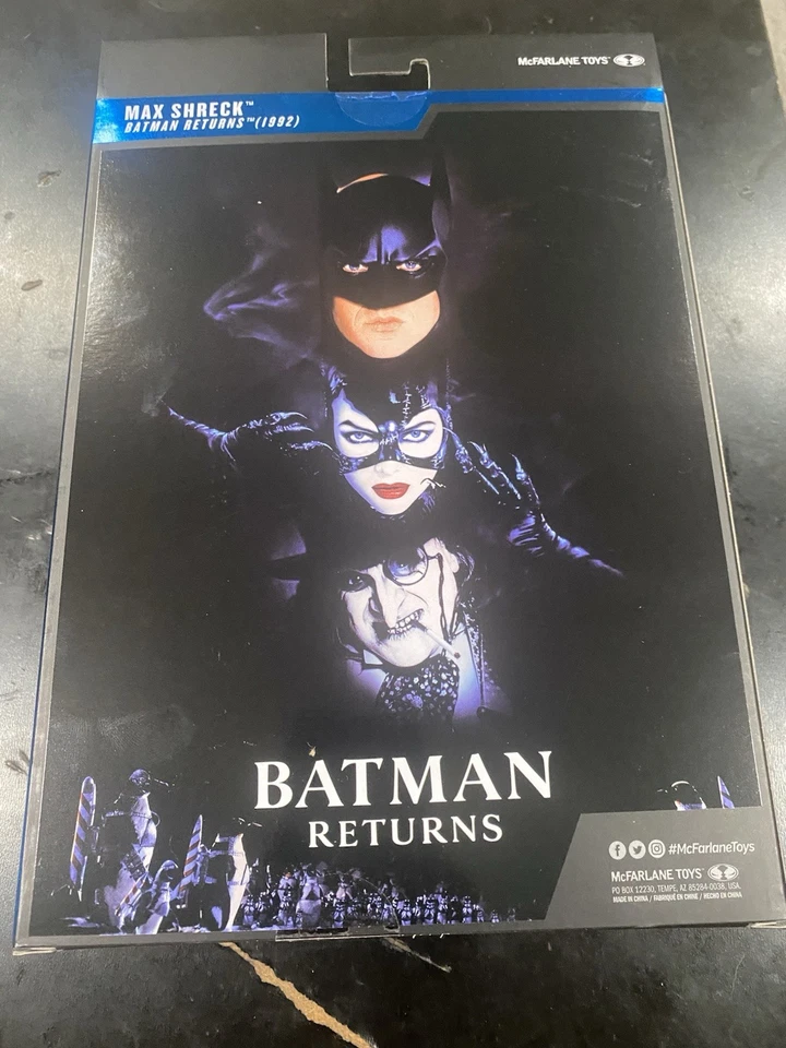 Mcfarlane DC Multiverse Batman Returns MAX SHRECK  7" Figure Red Platinum CHASE - Image 2 of 2