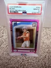 2024 Panini Rated Rookie Bo Nix #369 Optic Preview Pink Prizm (RC) PSA 10 GEM MT
