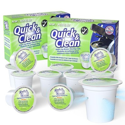 Quick & Clean [12-Pack] Keurig Cleaning Pods - K 12 Count (Pack of 1), Sage 