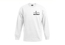 Bluza biała z nadrukiem "Lekarz pogotowia ratunkowego" + linia EKG