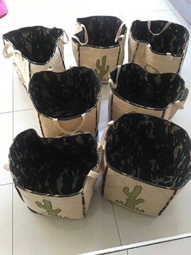 4 Kids/Children's Toy Bags Storage from Win Green, Padded Fabric Cowboy Design - 第 1/4 張圖片