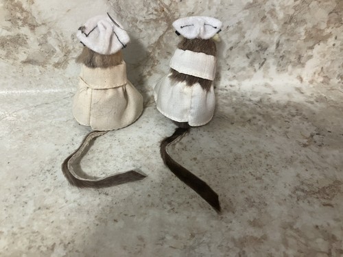 Vintage Original Fur Toys West Germany Whimsical 2 Mice "Nurse" 2" and extras - Picture 7 of 9
