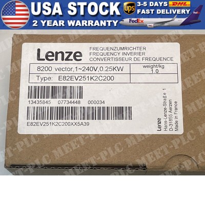 Lenze E82EV251_2C200 Frequency Inverter 8200 Vector E82EV251K2C200 US Seller NEW
