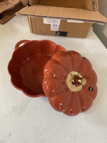Zucca NXT Casseruola Grande Piatto Coperchio Arancione Oro Nuova