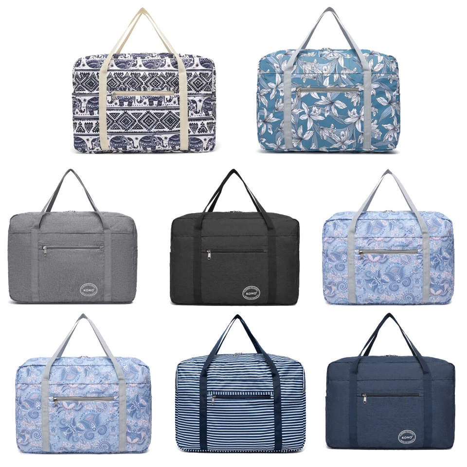 MARKENLOS Faltbare wasserdichte Reisetasche Kabinentasche leicht Handgepäck 45×14×32cm