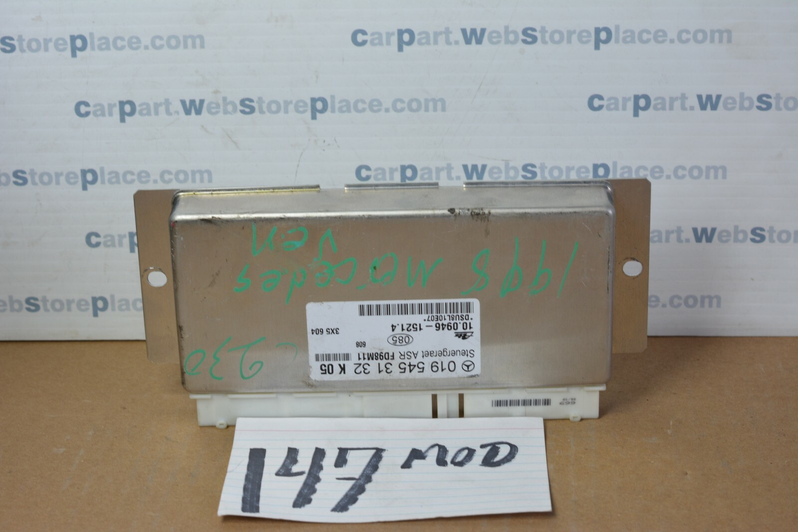 1998 1999 2000 Mercedes SLK230 ABS Control Module Computer #147-MOD 