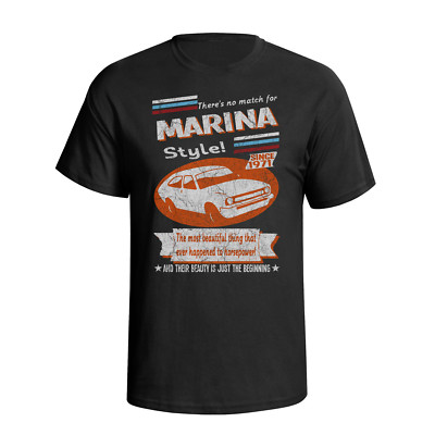 Morris Marina 1971 Retro-Stil Auto Herren Bio Baumwolle T-Shirt umweltfreundliches Geschenk