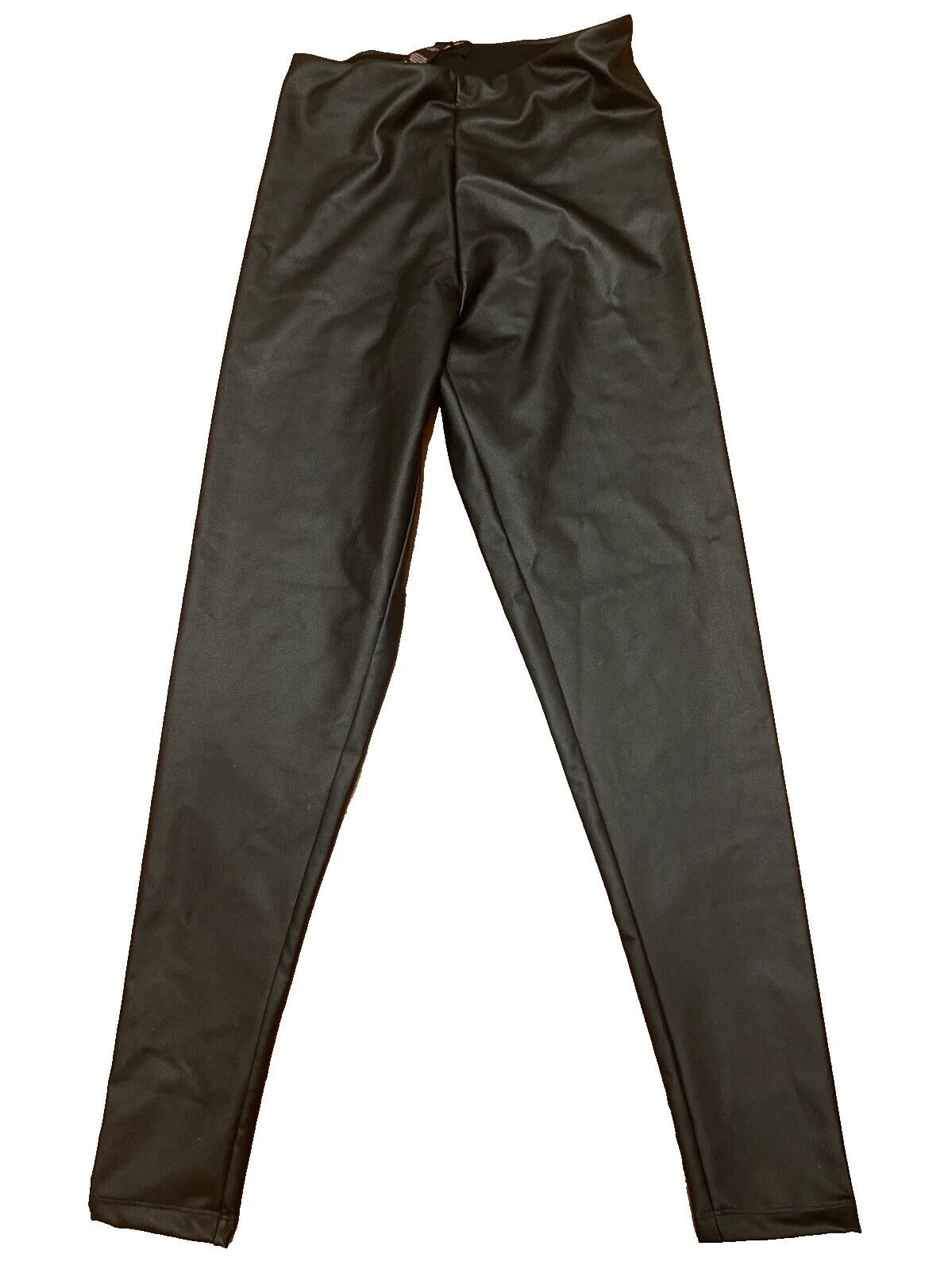 Por Couro Sintético Victoria's Secret Leggings Sólido para mulheres