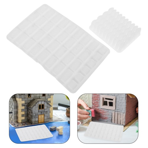 2 Pcs Mini-Ziegelform DIY Modellbau Material DIY-Zement-Miniaturen - Bild 7 von 12
