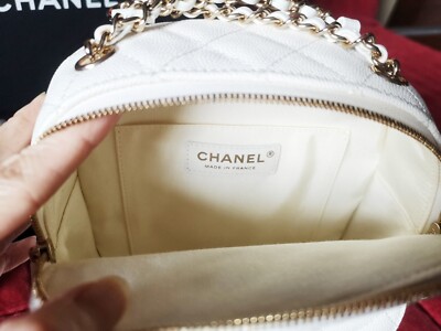 NWT Chanel white caviar day mini backpack 100% Auth | eBay