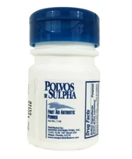 Polvos de Sulpha First Aid Antibiotic Powder, Bacitracin Zinc, 7.5 g  Exp 4/2027