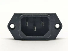 Schurter 6100-32 Panel Mount 3 Prong Power Cord Entry Module Terminal 10A 250V