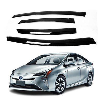 Fits Toyota Prius 2010-2015 Side Window Visor Sun Rain Deflector Guard Thick
