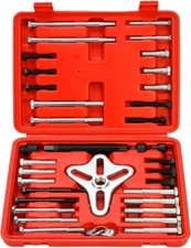 46 Pcs Harmonic Balancer Puller Steering Wheel Puller Gear Flywheel Remover Kit