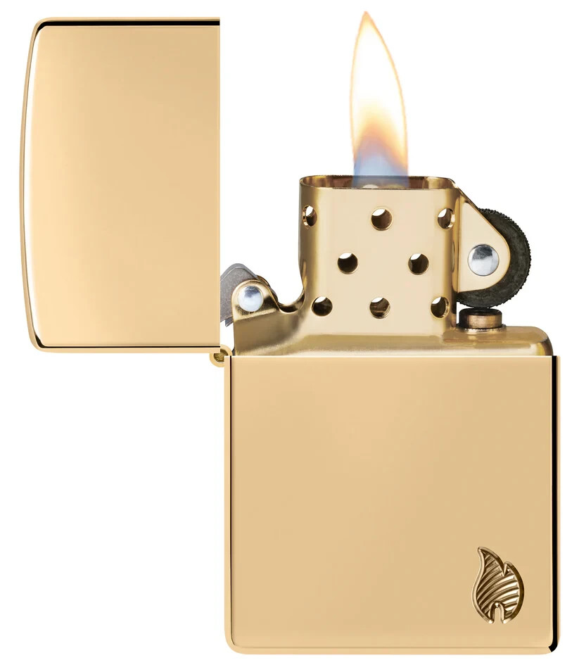 Zippo 46397, Flame Design Armor Lighter, High Polish Brass Finish, NEW Zippo 46397, Flame Design Armor Lighter, High Polish Brass Finish, NEW