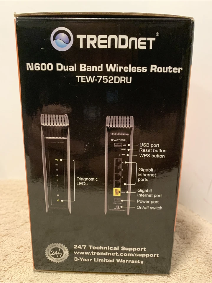 TRENDnet Wireless N600 Dual Band Gigabit Router, TEW-752DRU - Image 4 of 4