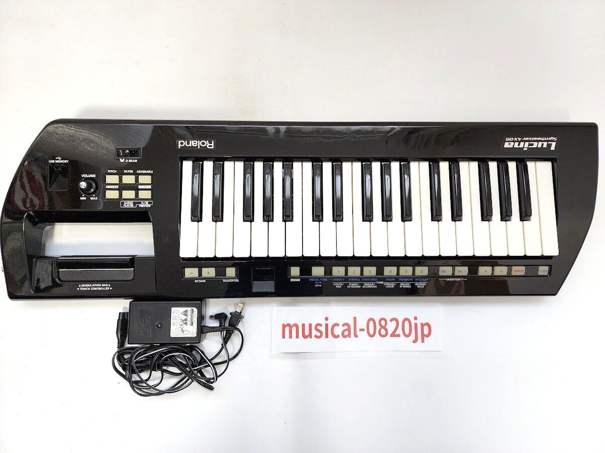 Roland AX-09 Black Lucina 37Key Keytar Synthesizer | eBay Roland AX-09 Black Lucina 37Key Keytar Synthesizer | eBay