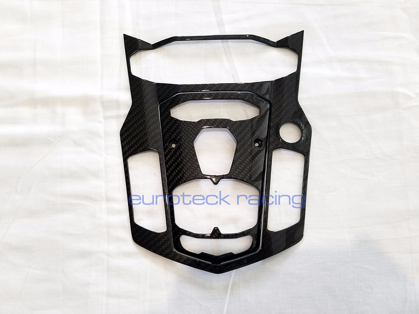 Lamborghini Aventador Carbon Fiber Center Console Trim Plate Bezel 2pc set USA!