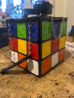 Rubic Cube Shape Clutch Bag